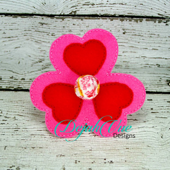 ITH Heart Flower Sucker Holder | Dejah Vue Designs